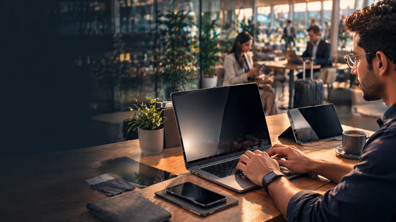 Calm landscape representing clear focused work