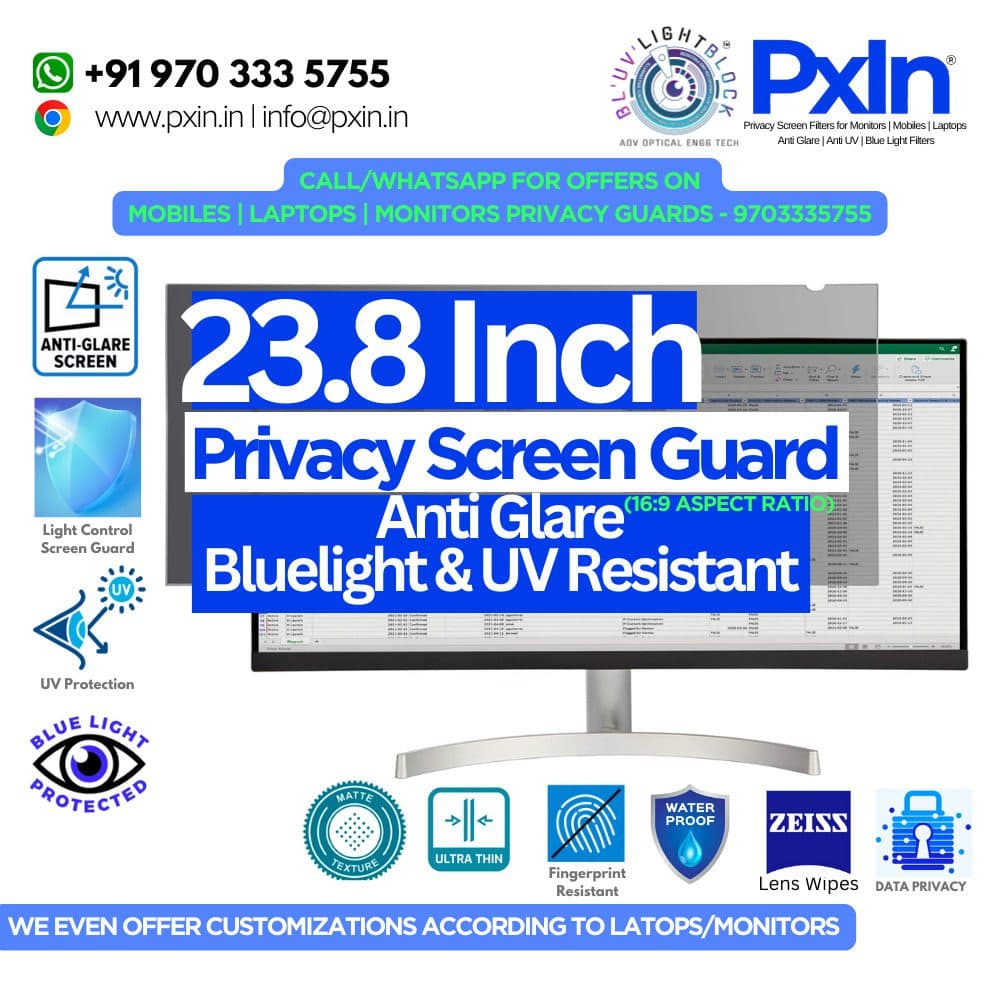 23.8 Inch Monitor Privacy Screen