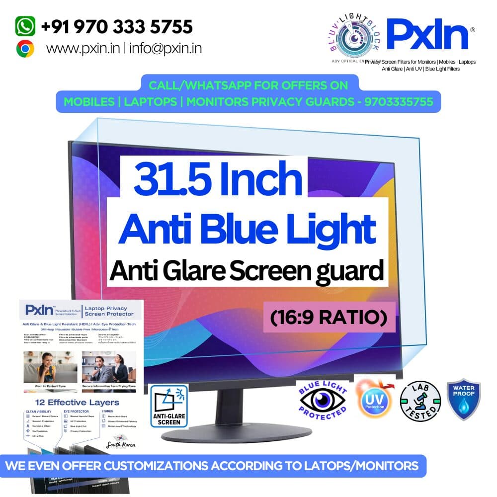 31.5 Inch (16:9) Monitor Screen Guard