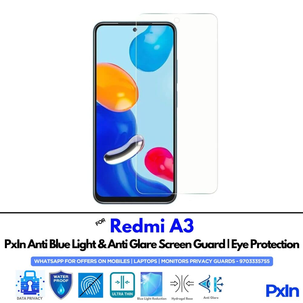 Redmi A3 Anti Blue light screen guard