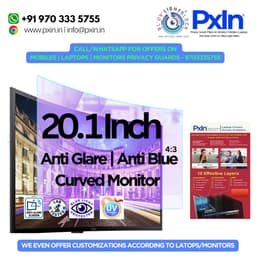 20.1 Inch(4:3) curved monitor Anti glare and Anti Bluelight screen guard