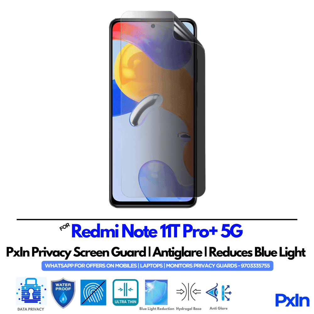 Redmi Note 11T Pro Plus 5G Privacy Screen Guard