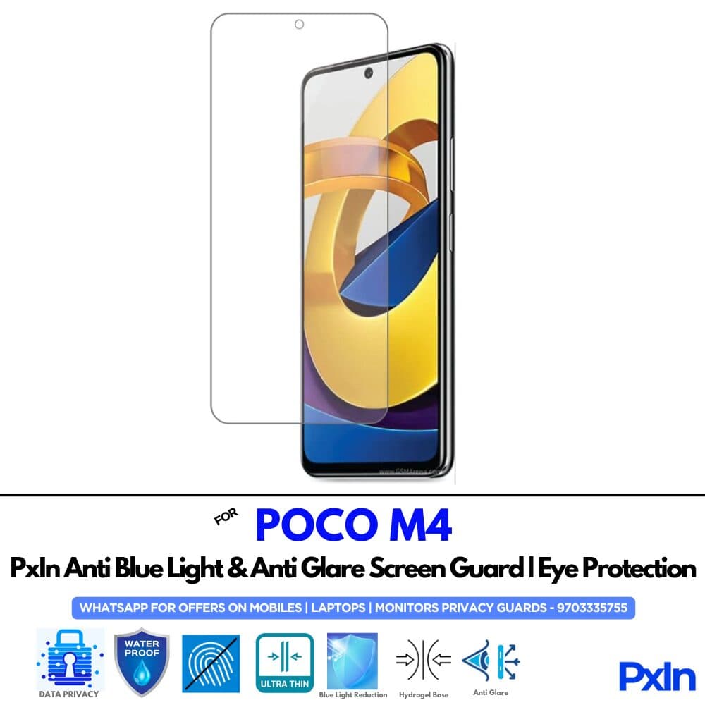 POCO M4 Anti Blue light screen guard