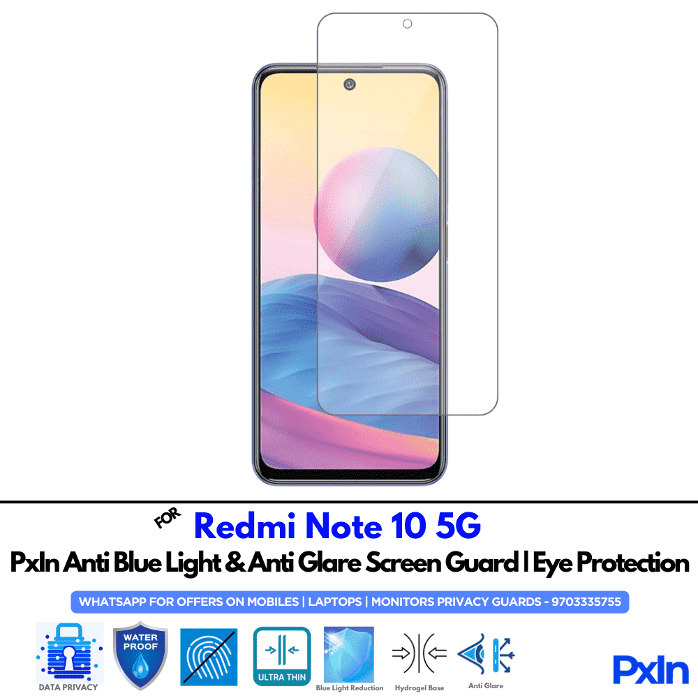 Redmi Note 10 5G Mobile Anti Bluelight Screen Guard