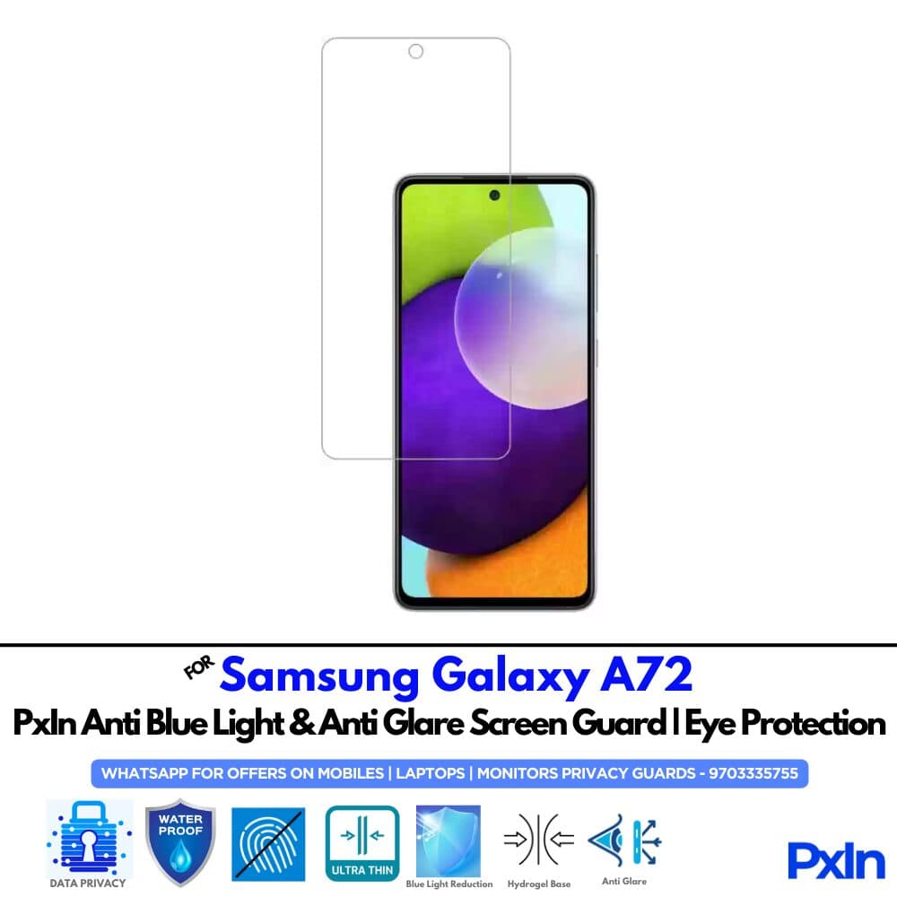 Samsung Galaxy A72 Mobile Anti Bluelight Screen Guard