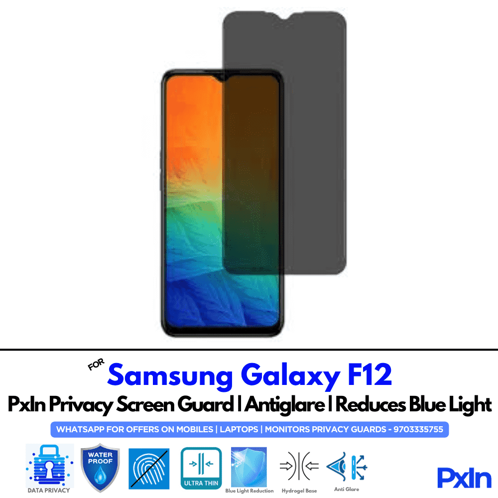 Samsung Galaxy F12 Mobile Privacy Screen Guard