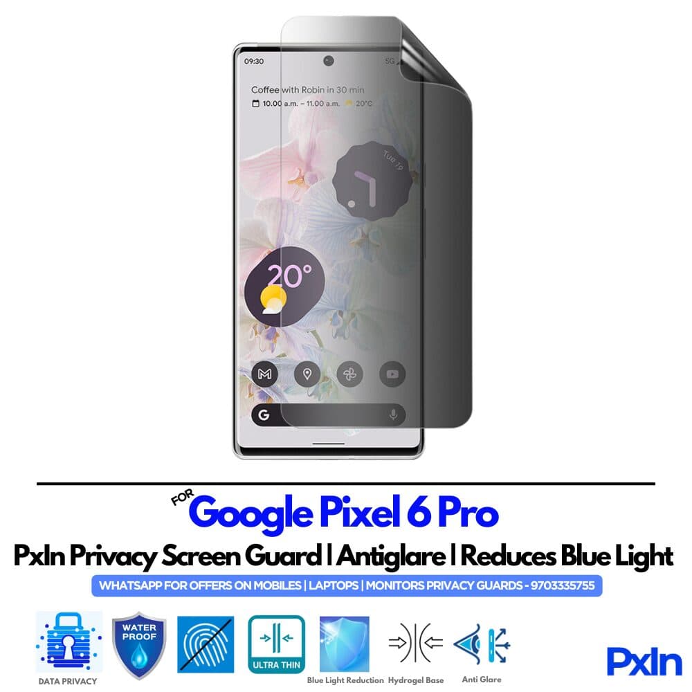Google Pixel 6 Pro Mobile Privacy Screen