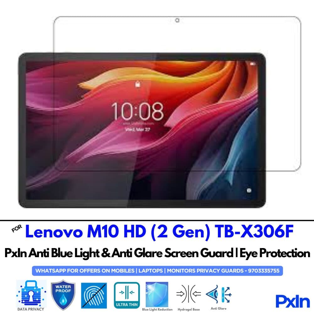 Lenovo M10 HD (2 Gen) TB-X306F Tab Anti Blue light Screen Guard
