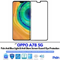 OPPO A78 5G Mobile Anti Bluelight Screen Guard