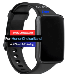 Honor Choice Band Smartwatch Privacy Screen Guard for | Privacy Filter | Anti-Glare, Fingerprint Resistant (Pack of 2)
