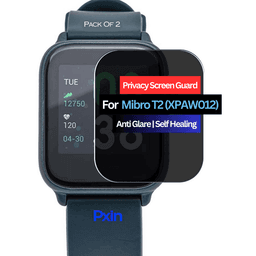 Mibro T2 (XPAW012) Smartwatch Privacy Screen Guard for | Privacy Filter | Anti-Glare, Fingerprint Resistant (Pack of 2)