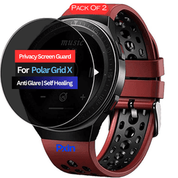 Polar Grid X Smartwatch Privacy Screen Guard for | Privacy Filter | Anti-Glare, Fingerprint Resistant (Pack of 2)