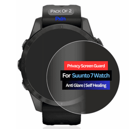 Suunto 7 Smartwatch Privacy Screen Guard for | Privacy Filter | Anti-Glare, Fingerprint Resistant (Pack of 2)