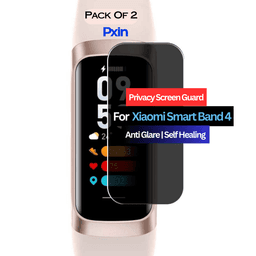 Privacy Screen Guard for Xiaomi Smart Band 4 Smartwatch | Privacy Filter | Anti-Glare, Fingerprint Resistant (Pack of 2)