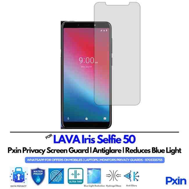 LAVAIrisSelfie50 Mobile Privacy Screen Guard