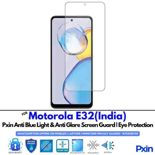 MotorolaE32India Mobile Anti Bluelight and Anti glare Screen Guard