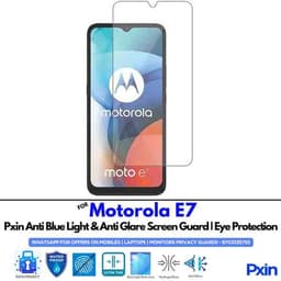 MotorolaE7 Mobile Anti Bluelight and Anti glare Screen Guard