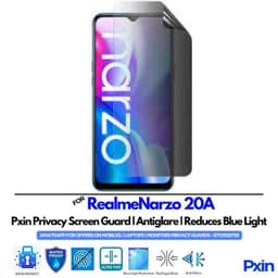 RealmeNarzo20A Mobile Privacy Screen Guard