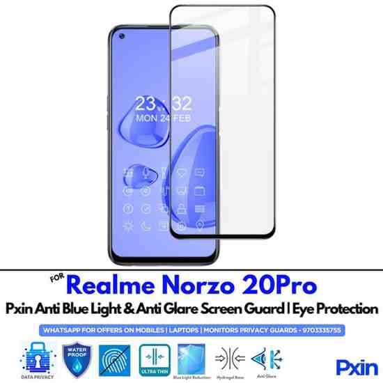 RealmeNorzo20Pro Mobile Anti Bluelight and Anti glare Screen Guard