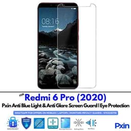 Redmi6Pro Mobile Anti Bluelight and Anti glare Screen Guard