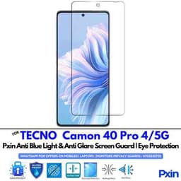 TECNOCamon40Pro45G Mobile Anti Bluelight and Anti glare Screen Guard