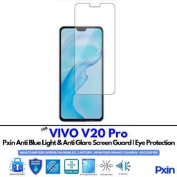 VIVOV20Pro Mobile Anti Bluelight and Anti glare Screen Guard