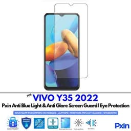 VIVOY352022 Mobile Anti Bluelight and Anti glare Screen Guard