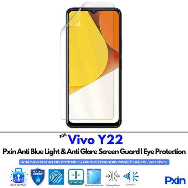 Anti Blue Light and Anti Glare Screen Guard for Vivo Y22 Mobile