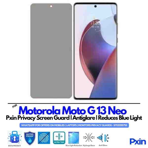 Motorola Moto G13 Neo Privacy Screen Guard