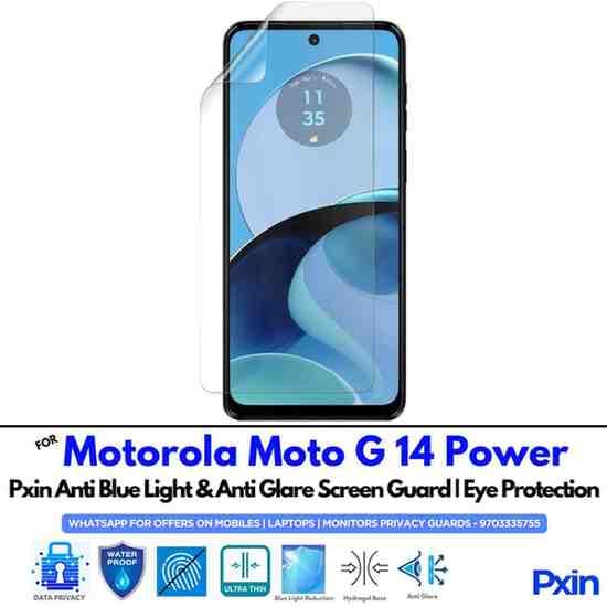 MotorolaMotoG14Power Mobile Anti Blue Light and Anti Glare Screen Guard