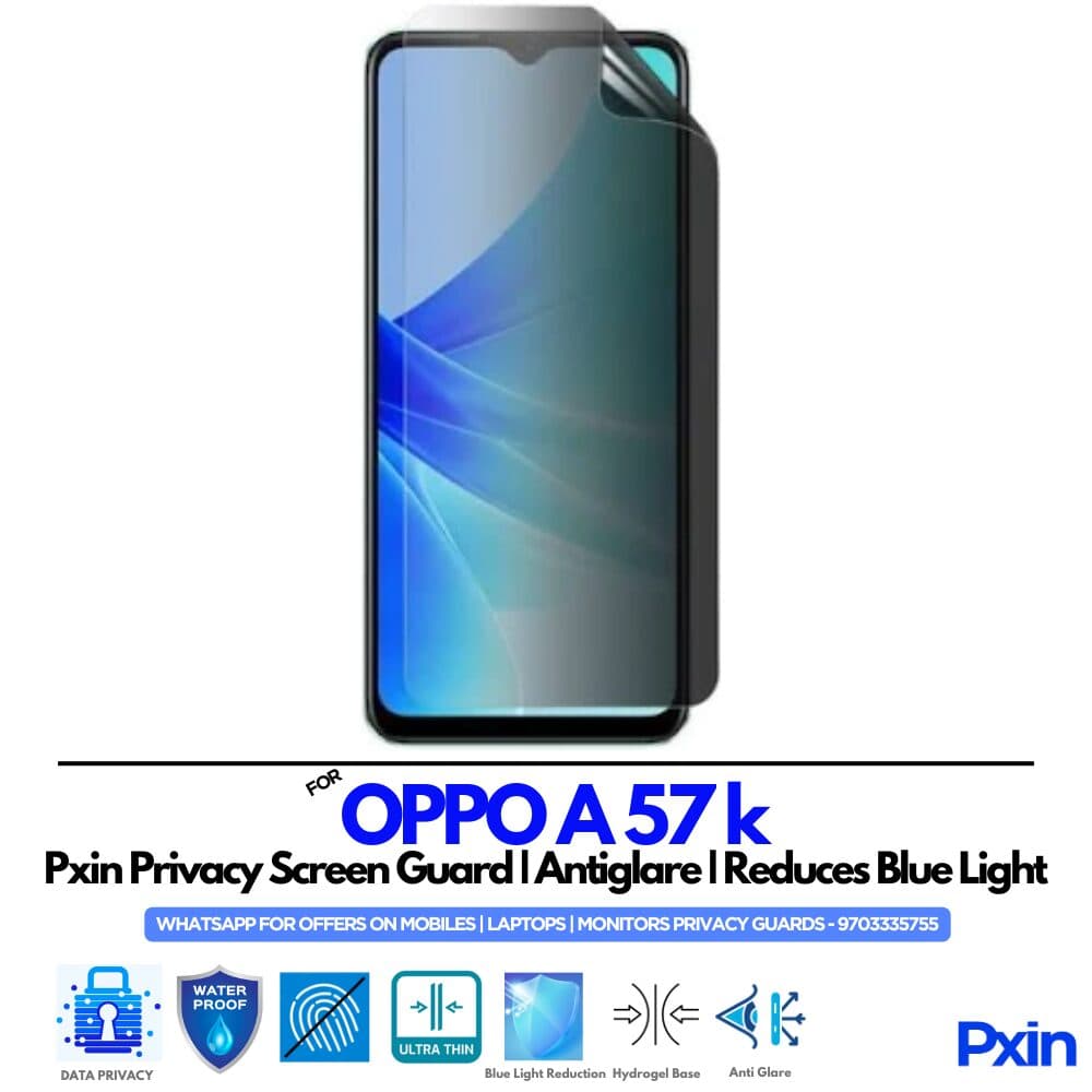 OPPO A 57 k Privacy Screen Guard