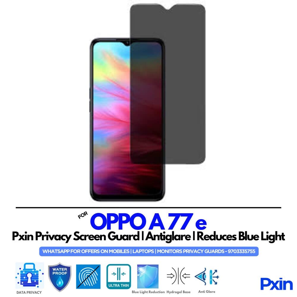 OPPO A 77 e Privacy Screen Guard
