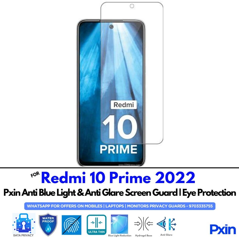 Redmi 10 Prime 2022 Anti Glare Screen Guard