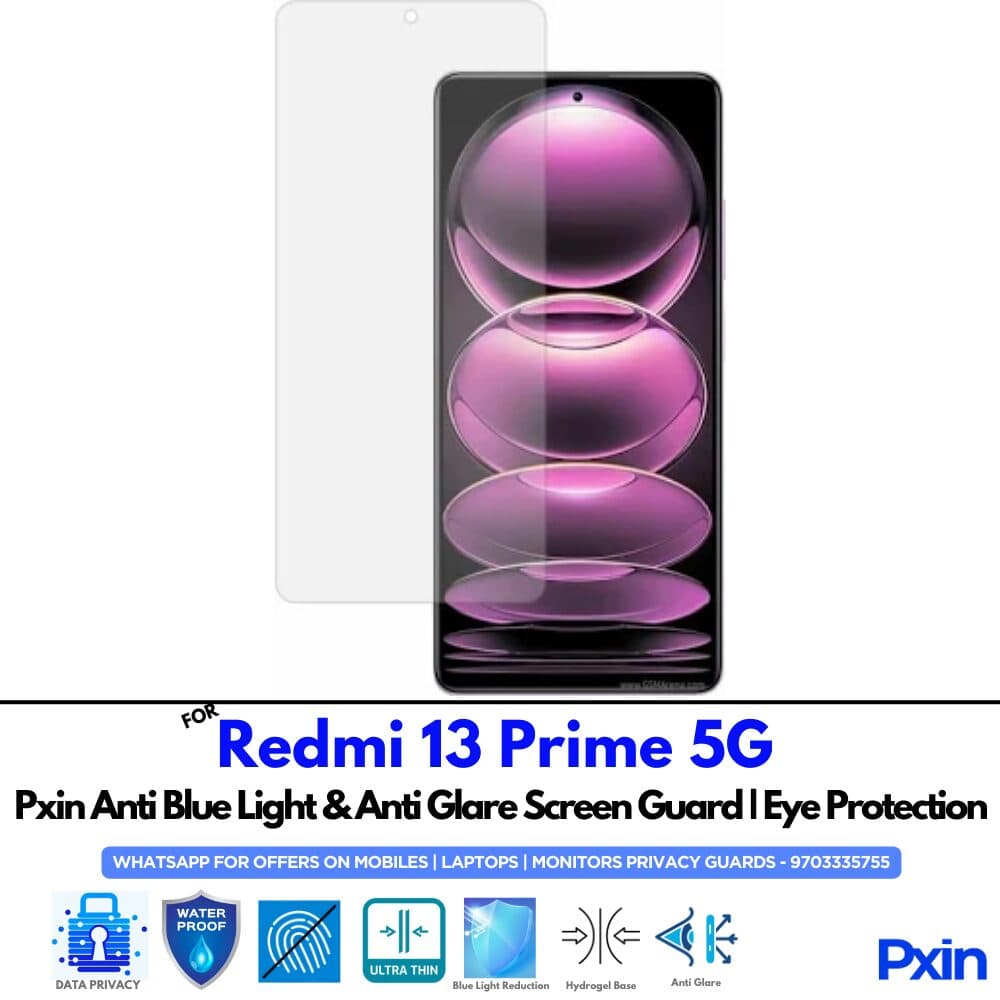 Redmi 13 Prime 5G Anti Glare Screen Guard