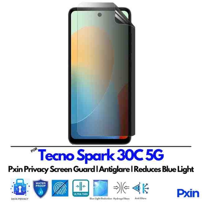 Tecno Spark 30C 5G Privacy Screen Guard