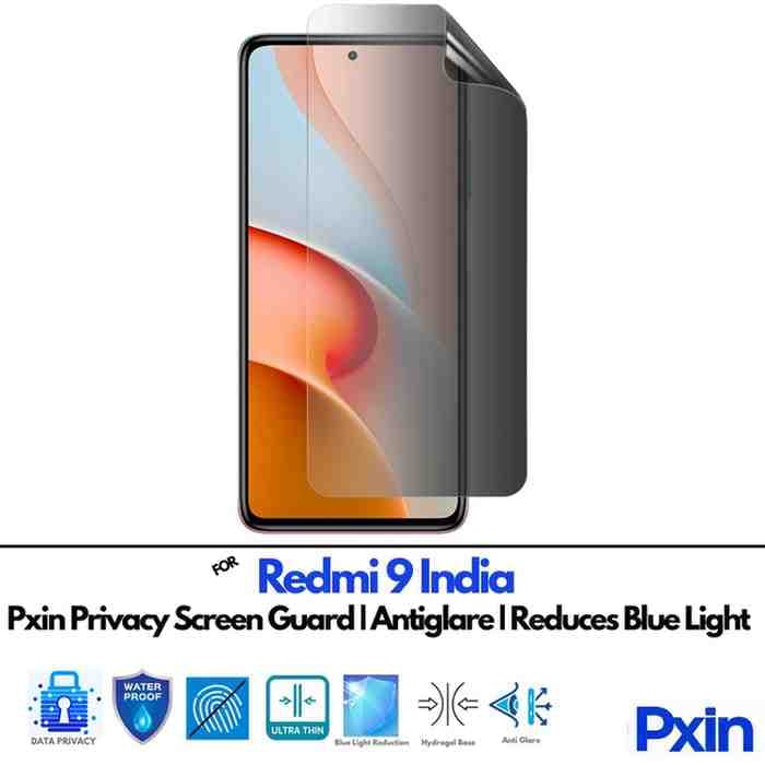 Redmi9India Privacy screen gurad