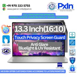 13.3 inch (16:10) Touch Laptop - Pro Privacy Screen Guard | Touch Sensitive | Anti Glare | Anti Blue Light | UV(A/B/C) Block | PXIN - Image 1