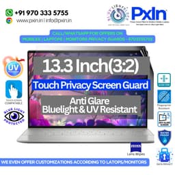 13.3 inch (3:2) Touch Laptop - Pro Privacy Screen Guard | Touch Sensitive | Anti Glare | Anti Blue Light | UV(A/B/C) Block | PXIN - Image 1