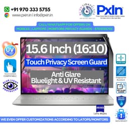 15.6 inch (16:10) Touch Laptop - Pro Privacy Screen Guard | Touch Sensitive | Anti Glare | Anti Blue Light | UV(A/B/C) Block | PXIN - Image 1