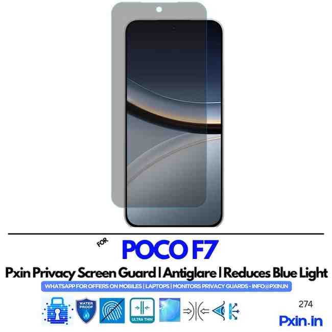 POCOF7 Privacy screen guard