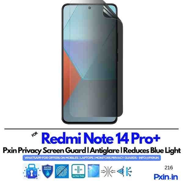 RedmiNote14Pro Privacy screen guard