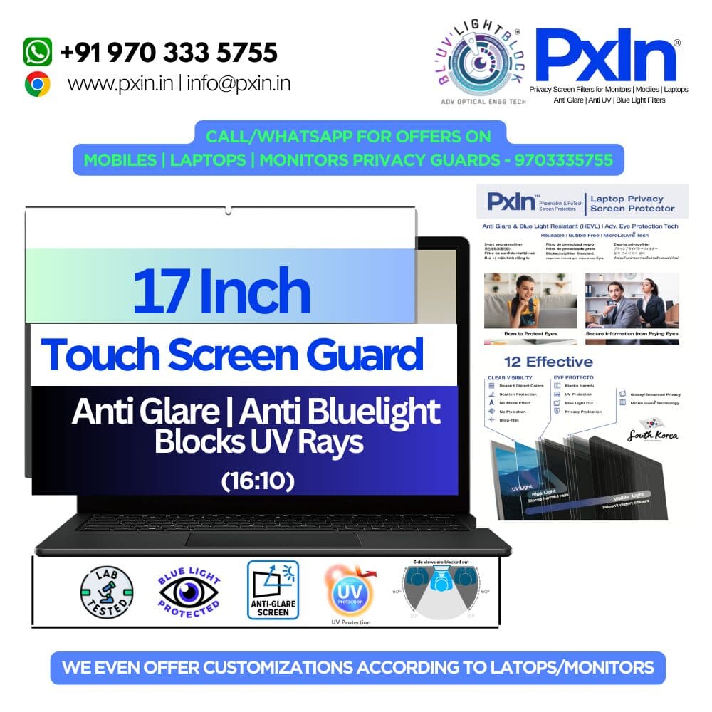 14 Inch (16:10) Laptop Magnetic Anti Blue Light & Anti Glare Screen Guard - Image 1