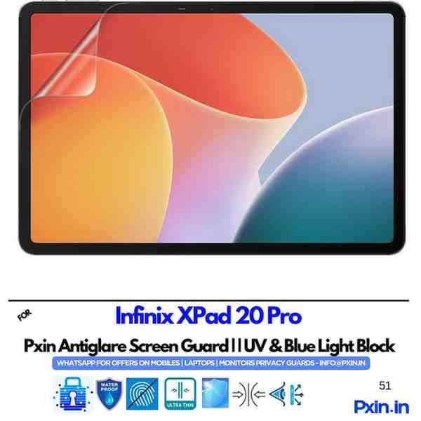 InfinixXPad20Pro Anti glare screen guard