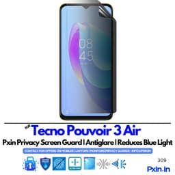 Tecno Pouvoir 3 Air Privacy screen guard