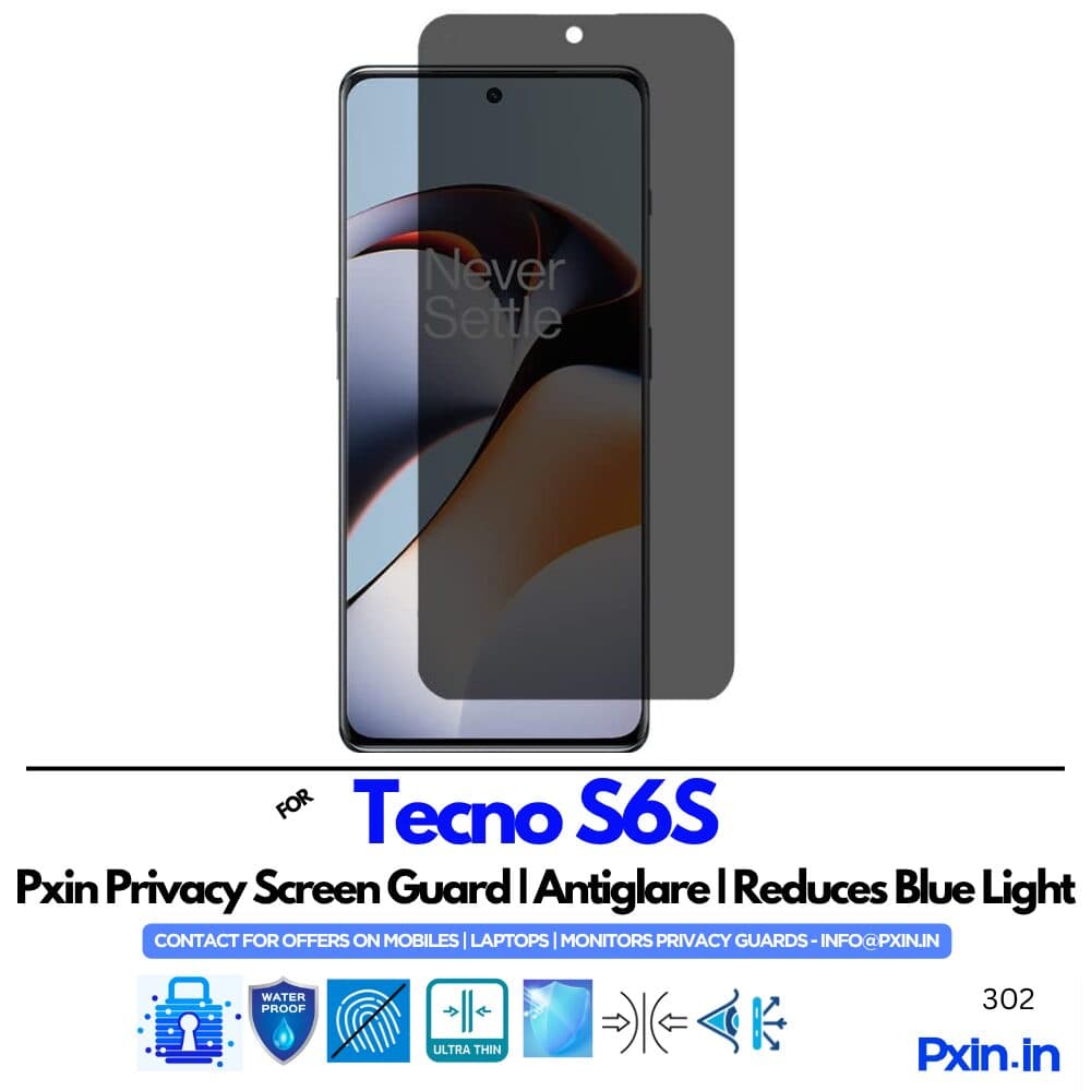 Tecno S6S Privacy screen guard