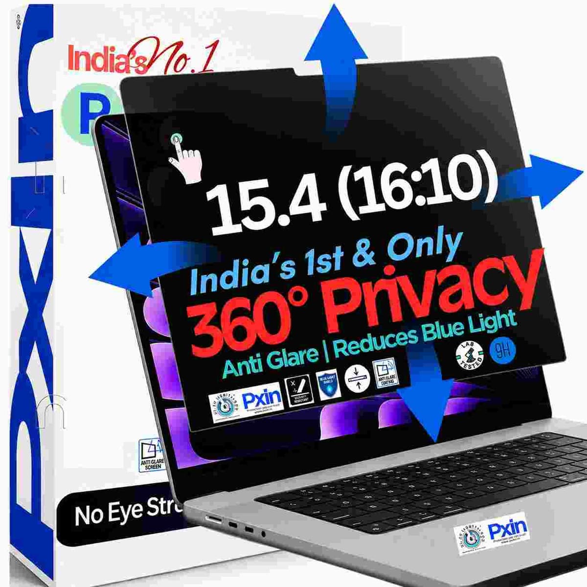 14.5 inch (16:10) Touch Laptop 360° Privacy (Anti Blue Light & Anti Glare) Screen Guard - Image 1
