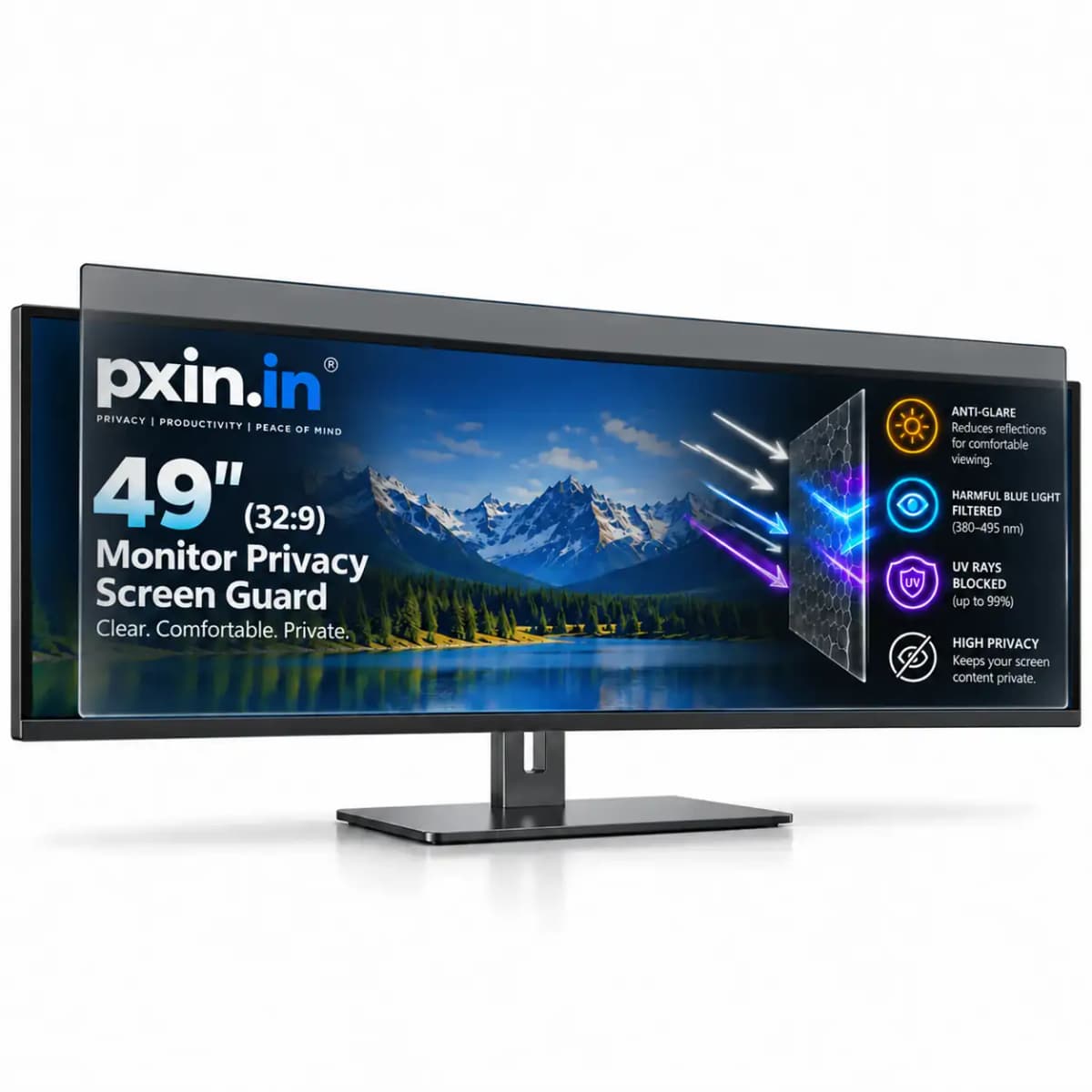 49 Inches Monitor Privacy Screen Guard