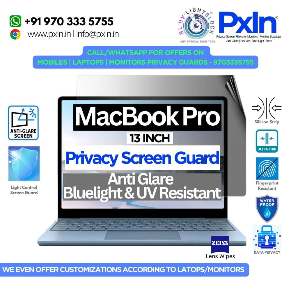 13 inch MacBook Pro Privacy (Anti Blue Light & Anti Glare) Screen Guard