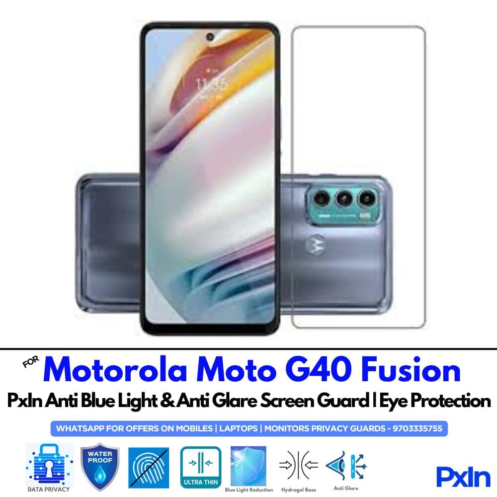 Motorola Moto G40 Fusion Anti Blue light screen guard