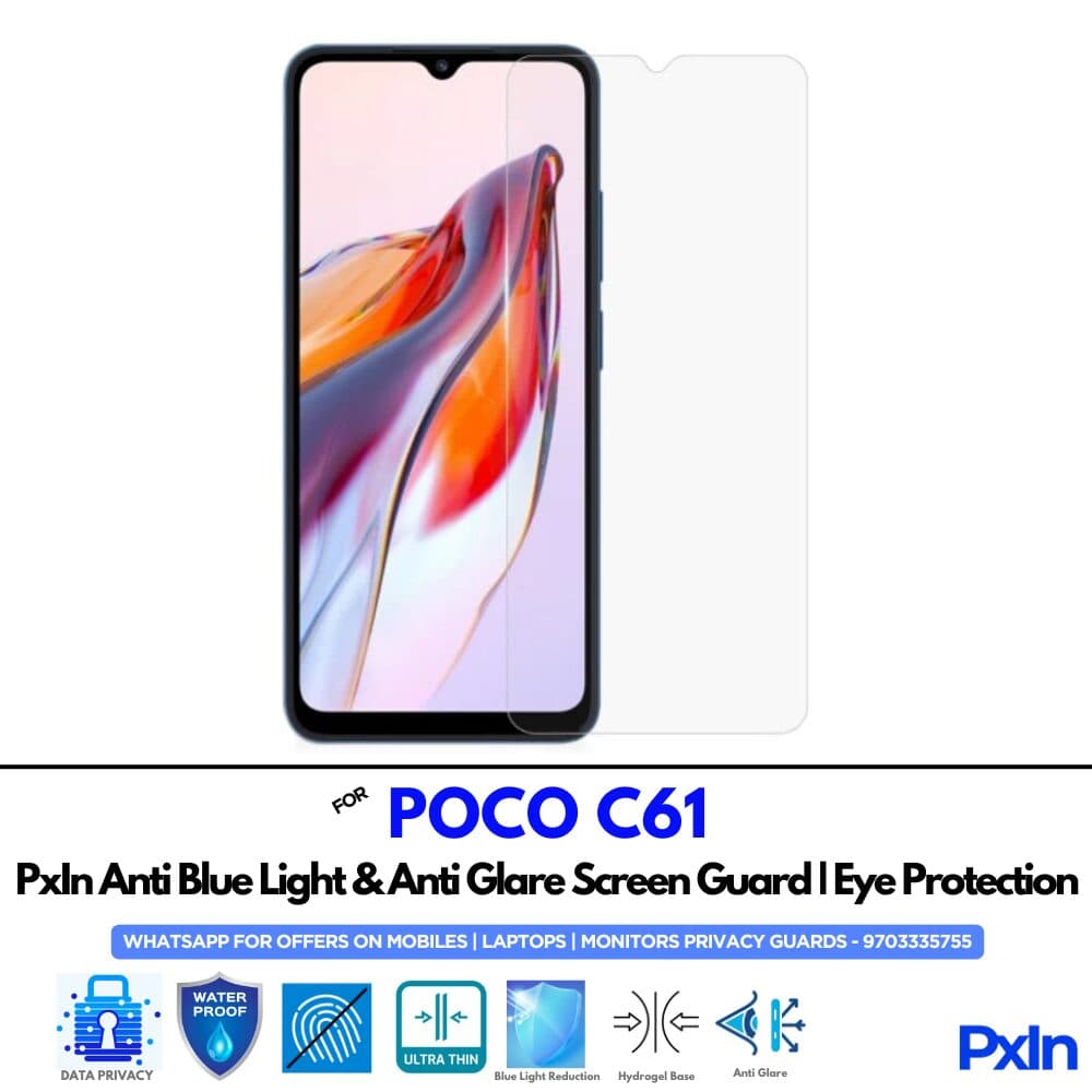 POCO C61 Anti Blue light screen guard
